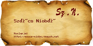 Szűcs Niobé névjegykártya